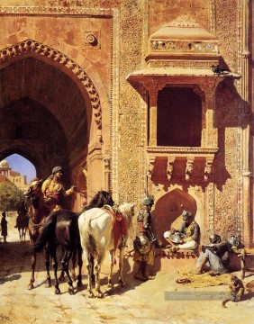  indien - Porte de la forteresse à Agra Inde Indienne
